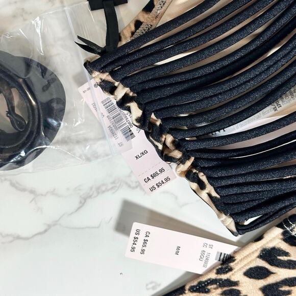 VICTORIA'S SECRET Archives Swim Macrame Bandeau Top XL & Macrame Bottoms M $120 - Picture 15 of 15